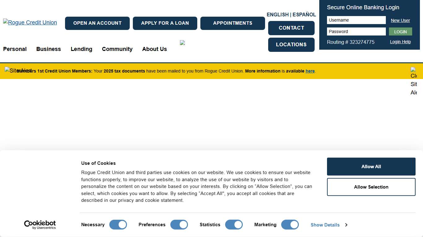 Home Rogue Credit Union