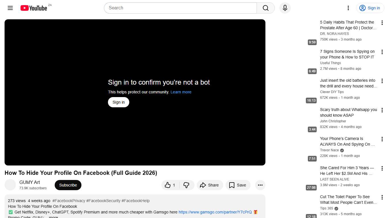 How To Hide Your Profile On Facebook (Full Guide 2026) - YouTube
